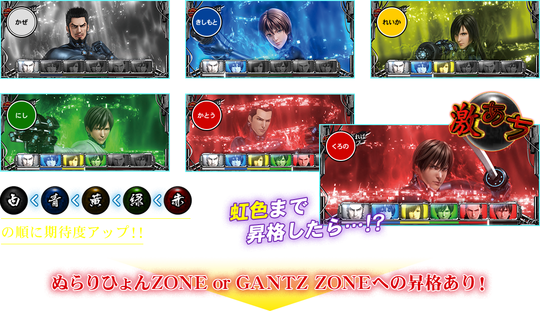 虹色まで昇格したら…!? ぬらりひょんZONE or GANTZ ZONEへの昇格あり！