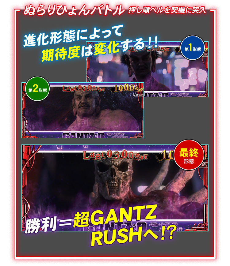 ぬらりひょんバトル 押し順ベルを契機に突入